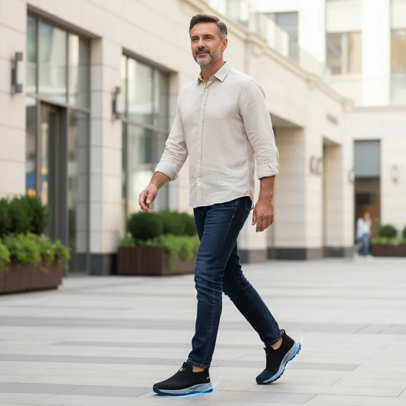 Orthopedic Slip-On Shoes for Men • FlexRelief™