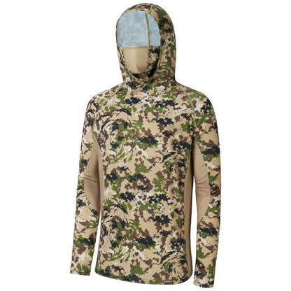 SunGuardPro - UPF 50+ Camo Hunting & Fishing Hoodie with Mask