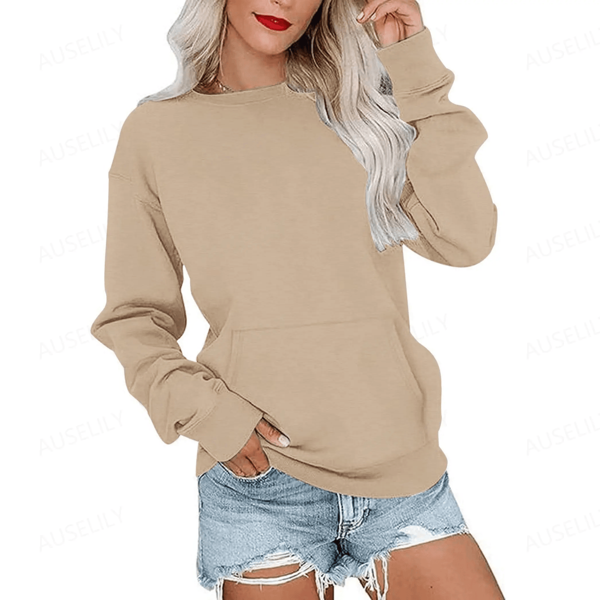 CozyCore – Women’s Crewneck Hoodless Sweatshirt