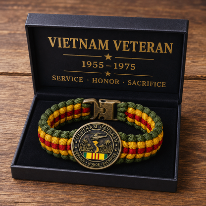 BraveBond – Vietnam Veteran Tribute Survival Bracelet
