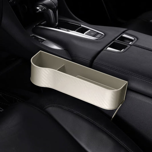 DriveMate – Multi Pocket Leather Car Seat Storage Organizer