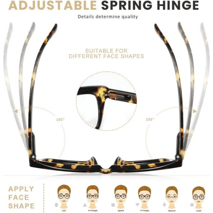 ReadEase – Tortoiseshell Blue Light Blocking Oversized Readers