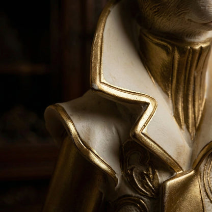 RoyalWhisk – Gold Trim Rabbit Figurine