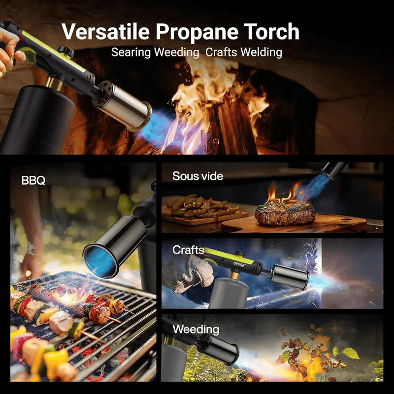 Powerful Propane Torch - 2732°F High Temp Flame (Buy 2 Free Shipping)