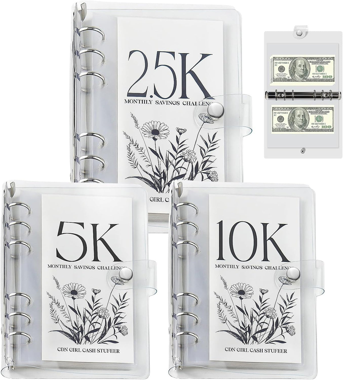 SaveWise – 12-Month Envelope Money Saving Challenge Binder