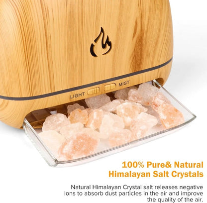 SaltAura – 3-in-1 Himalayan Salt Rock Scent Diffuser