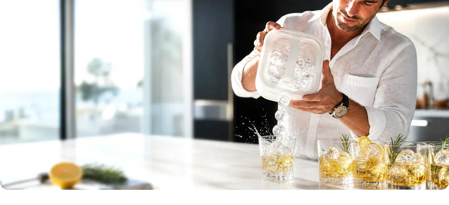 IceSphere – Portable Silicone Ice Ball Maker Kettle