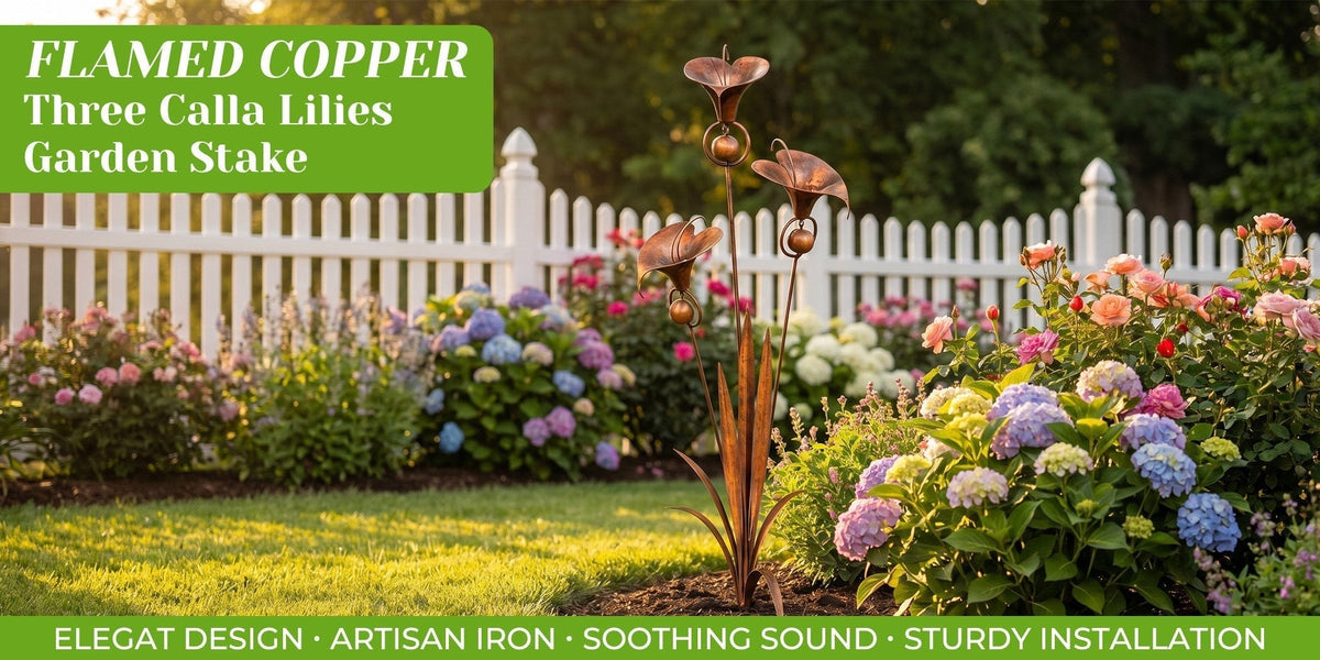 EmberPetal – Handcrafted Copper Lily Accent