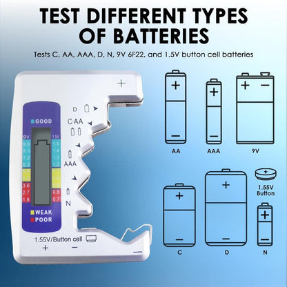 PowerCheck - Universal LCD Battery Tester – Know Your Battery Instantly