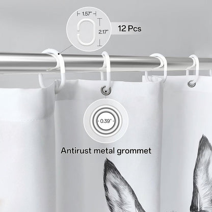 "Are You Pooping?" Donkey Shower Curtain