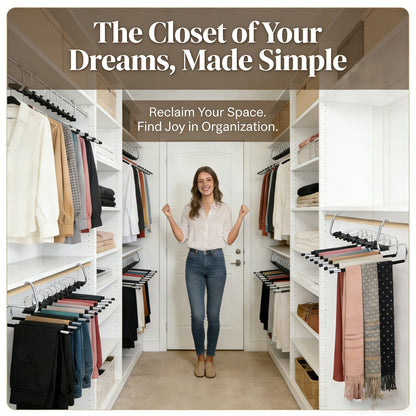 ClosetMax – 9-Tier Hanging Pants Organizer