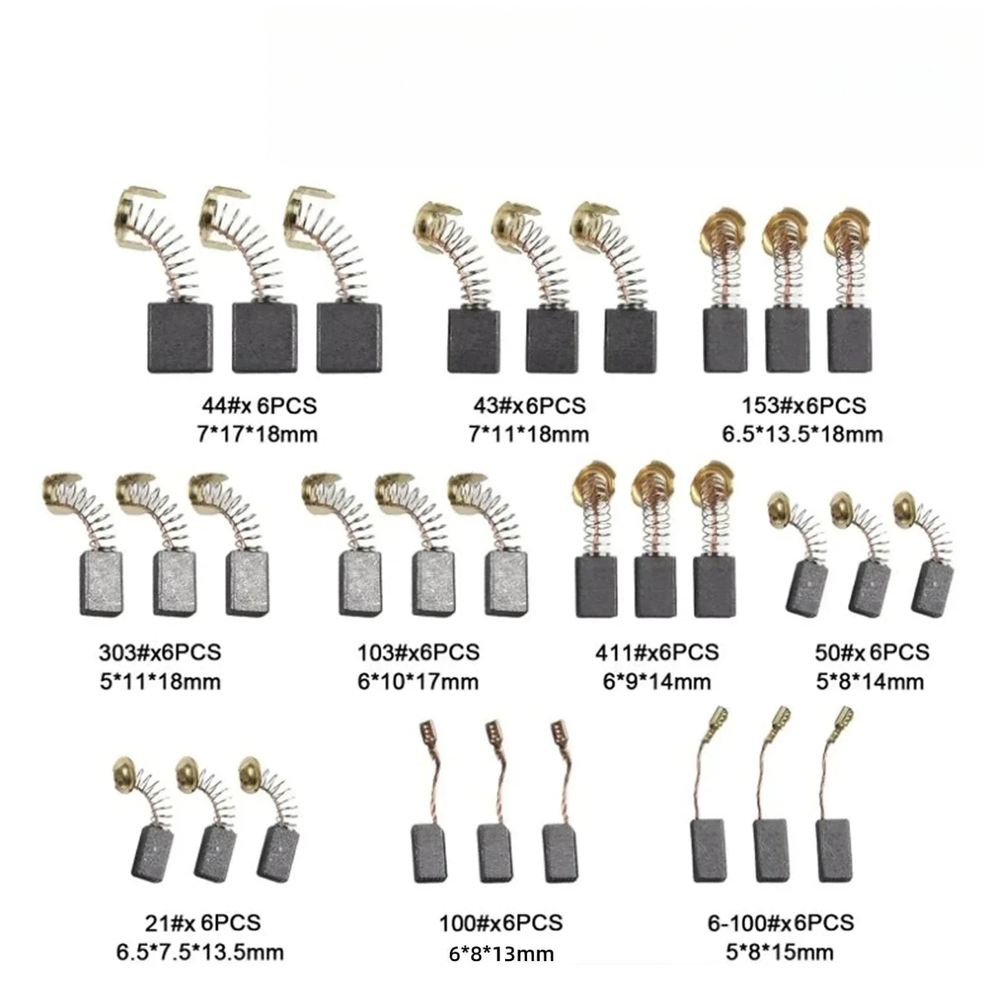VoltBrush – Universal Motor Carbon Brush Set (40PCS)