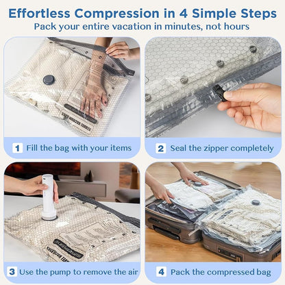PackEase – Cordless Travel Storage Vacuum Bags