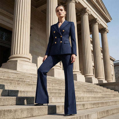 BossEra – Women’s Tailored Pinstripe Suit