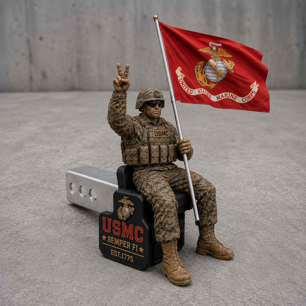 PatriotPulse – USMC Brotherhood Hitch Guard
