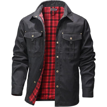 VistaWork – Versatile Flannel-Lined Utility Shacket