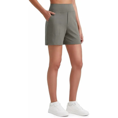 FitAura – Women’s High-Waisted Sport Shorts