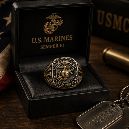 IronSemper – Eagle Anchor Military Ring