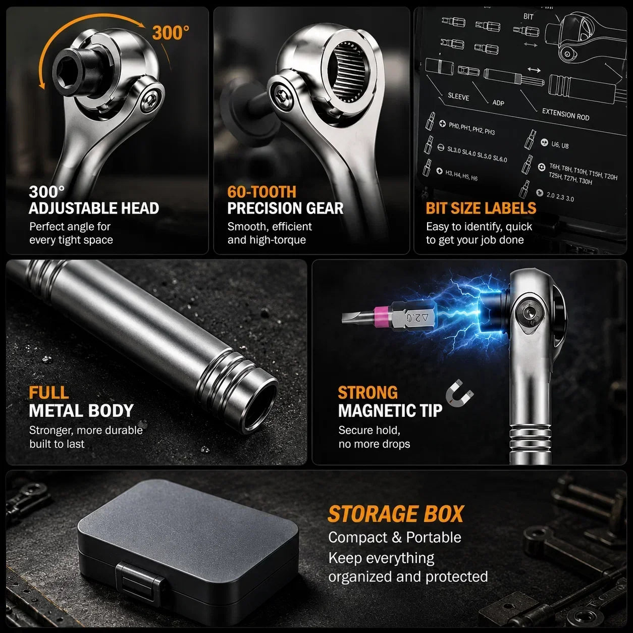 TorquePro | 40-in-1 Ratchet Screwdriver Set