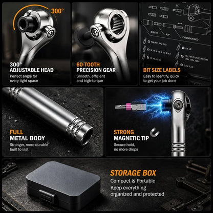 TorquePro | 40-in-1 Ratchet Screwdriver Set