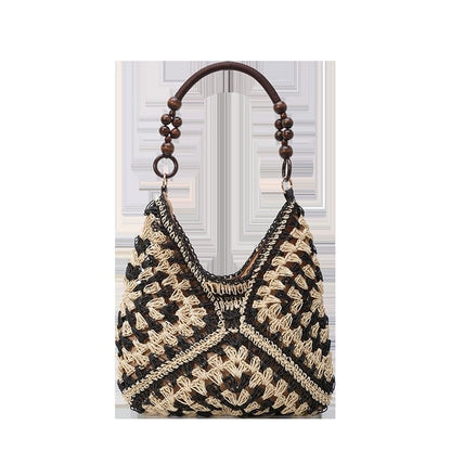 PalmAura - Straw Shoulder Bag
