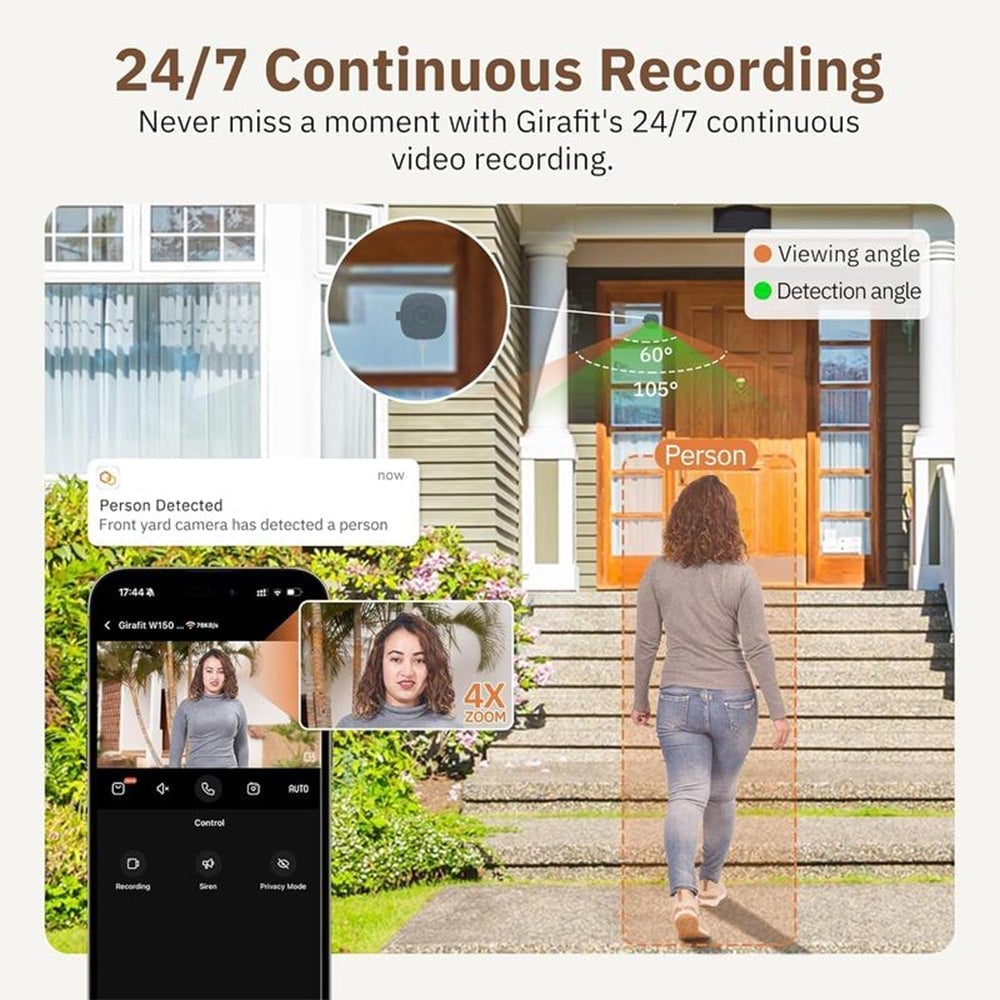 GuardPro – High-Definition 2K Window Camera