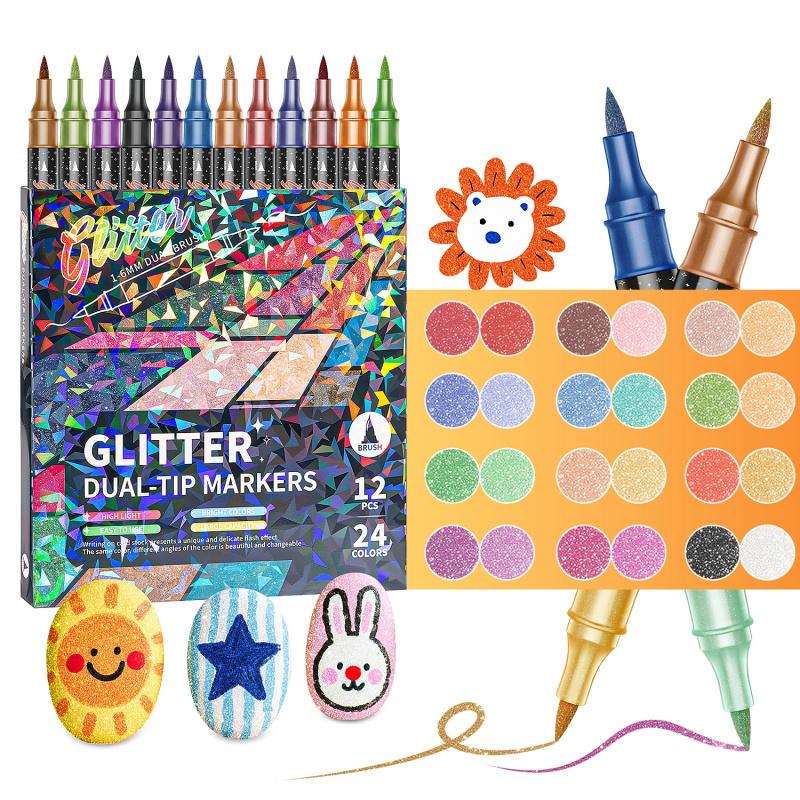SparkInk – Glitter Effect Brush Markers
