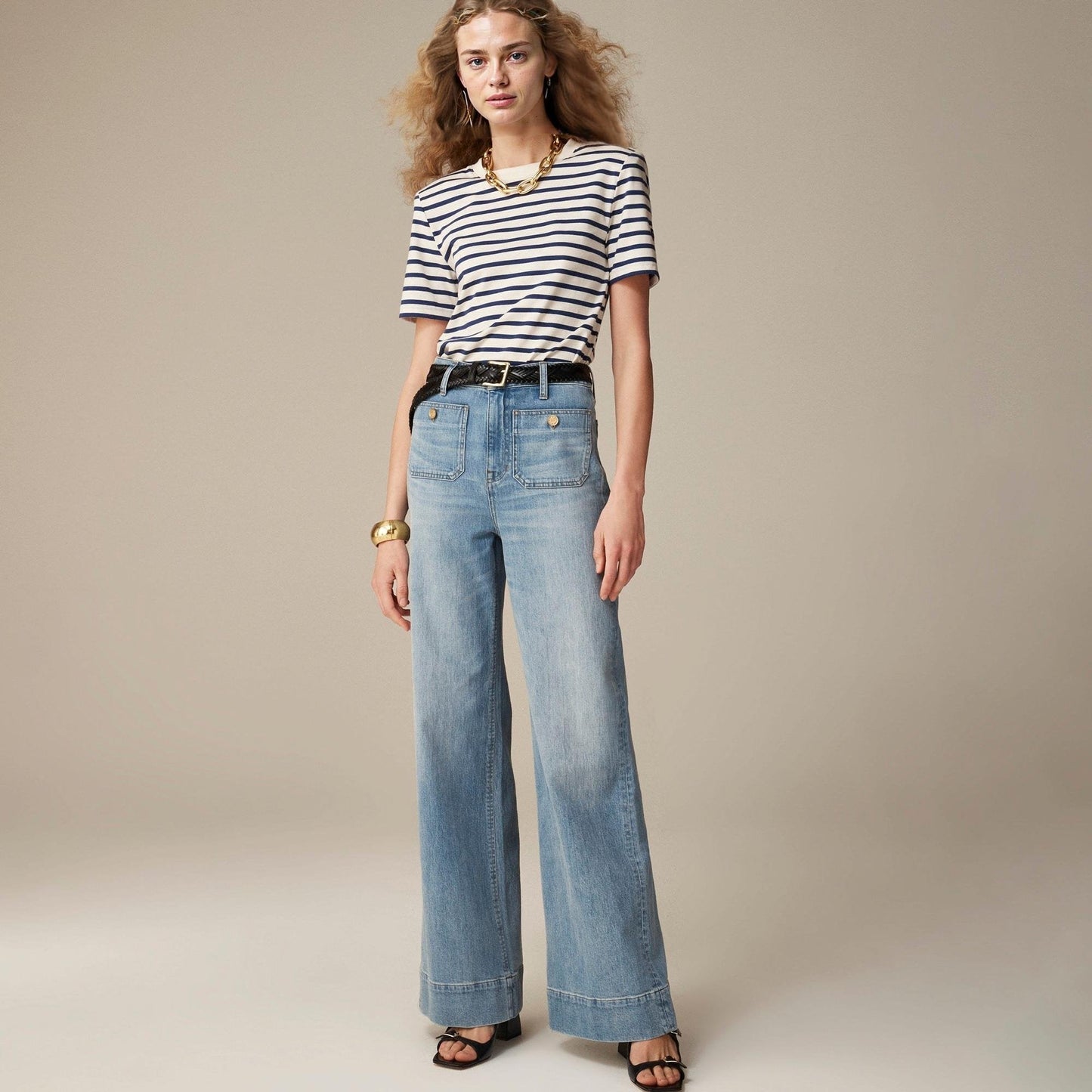 NautiFit – Sculpting Sailor Style Wide Leg Trousers