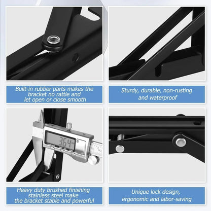 SpaceLift – Heavy Duty Folding Shelf Brackets