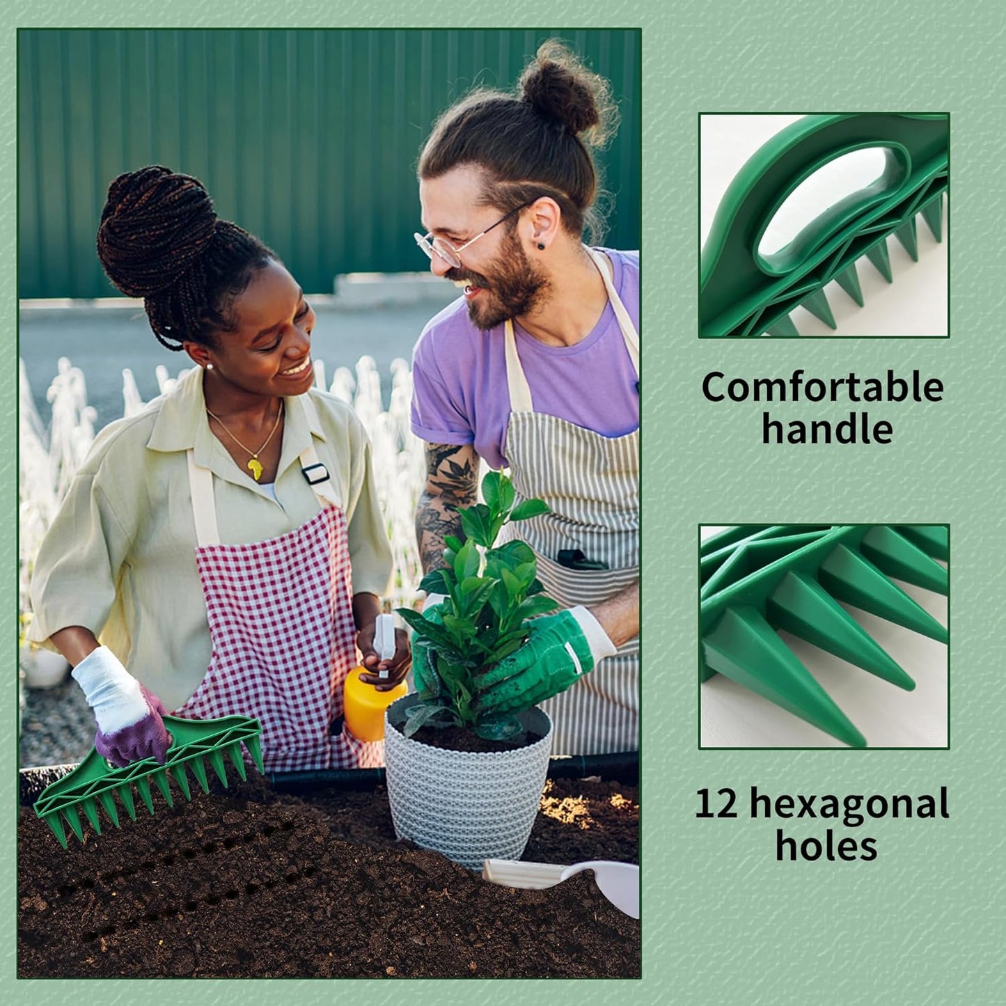 PlantEase – Professional Seed Planting Dibber Tool