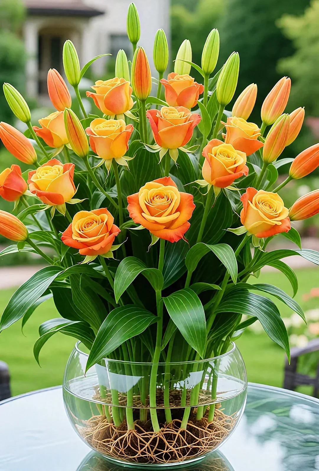 🌹 Hydroponic Roses – Bloom Without Soil! 🌹