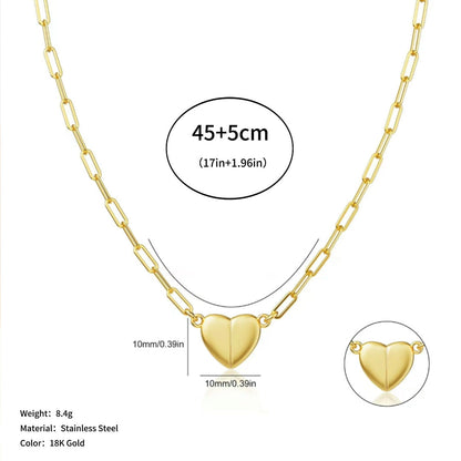HeartLink – Magnetic Heart Pendant Necklace