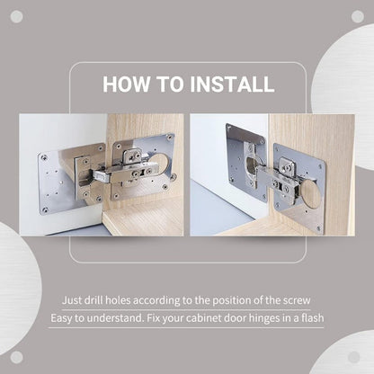FixHinge – Durable Cabinet Hinge Repair Plate Kit