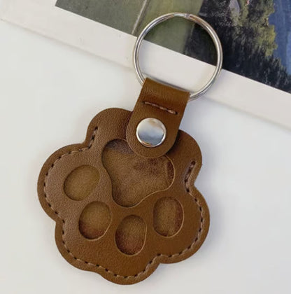 FurTag – Paw Shaped Leather Keychain
