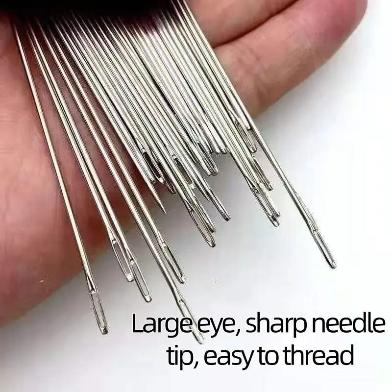 🎉 New Year Sale – 50% OFF❤34PCS Big Eye Steel Needles Set