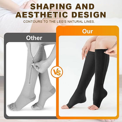 ZipFit – Sports Zipper Compression Socks