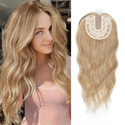 VolumeGrace – Seamless Wavy Hair Topper Extension