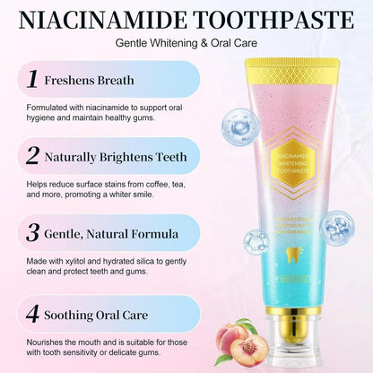 Niacinamide Whitening Toothpaste – Stain Removal & Fresh Breath