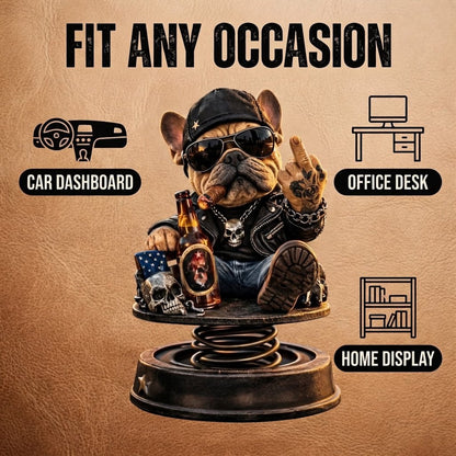 CruiseBoss – Funny Dashboard Bulldog