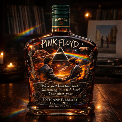 Pink Floyd – “Wish You Were Here” 50th Anniversary Collector’s Whiskey Bottle