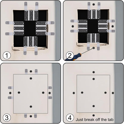 WallMate – No-Stud Drywall Repair Support Clip Kit