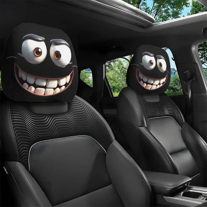 CartoonCush – Playful Headrest Cover