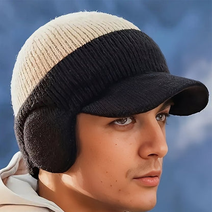 FrostFlex - Stretch Fit Windproof Winter Hat with Visor