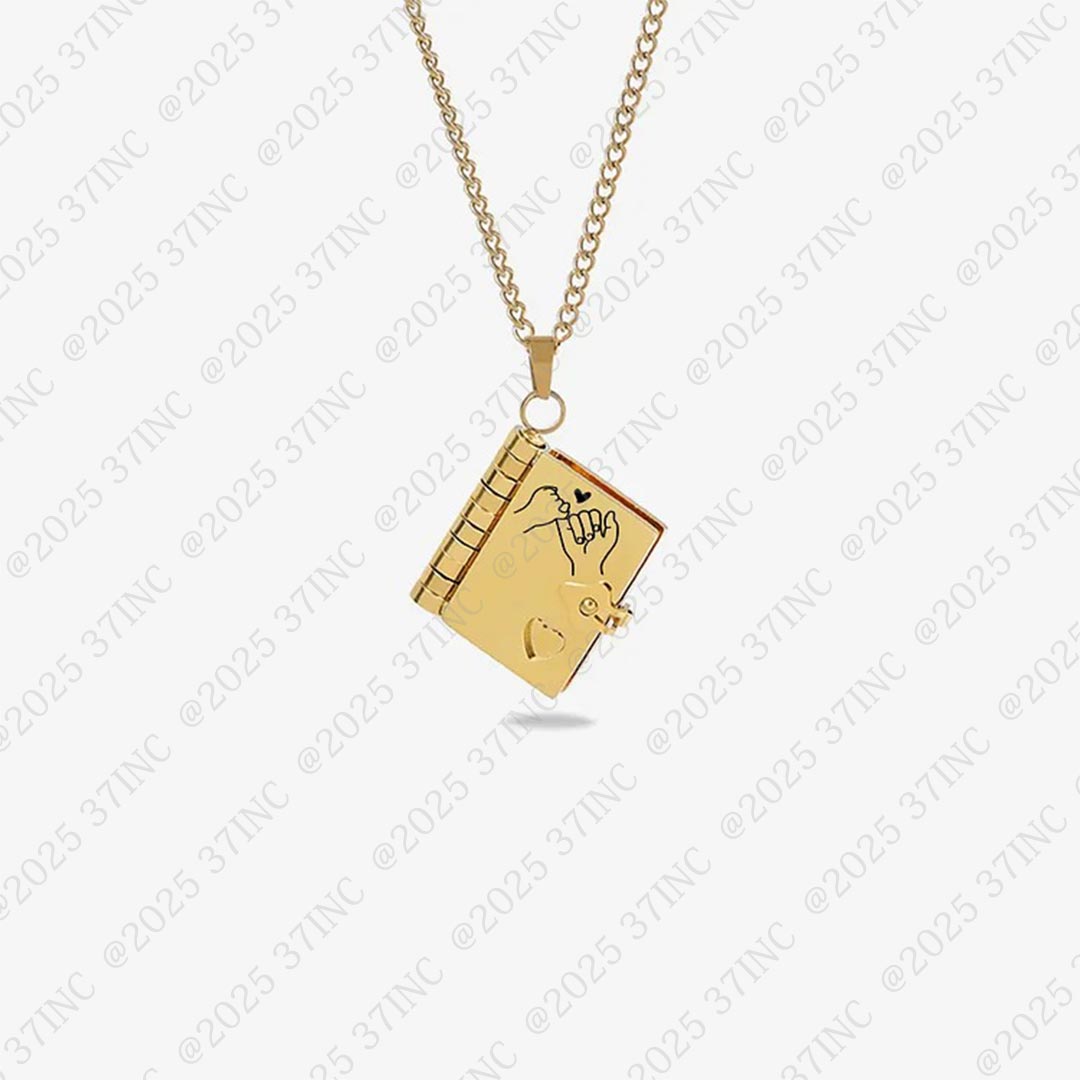HeartWords - Openable Book Necklace