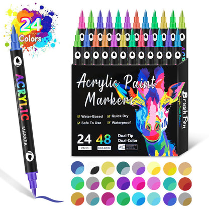 ColorCraft - Dual Tip Acrylic Marker for Precision Art