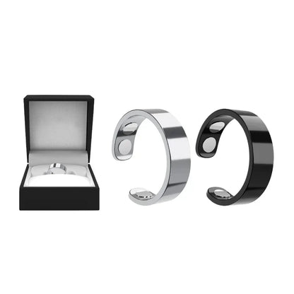 MagnaLuxe – Elegant Stainless Steel Magnetic Ring