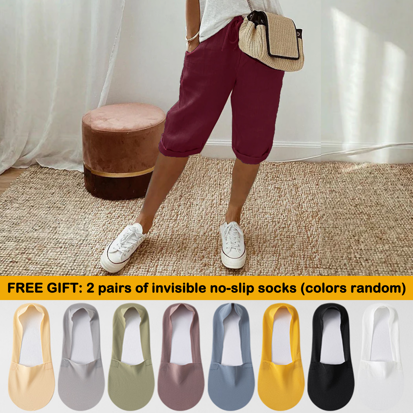 Florel – Breathable Drawstring Capris
