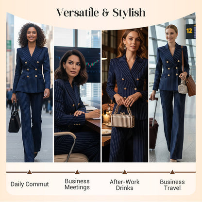 BossEra – Women’s Tailored Pinstripe Suit