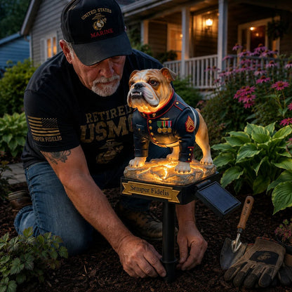 DevilDog – Semper Fidelis Solar Garden Light
