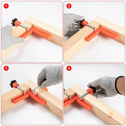 CornerPro - 90 Degree Corner Clamp & Positioning Square Set (3" & 4")